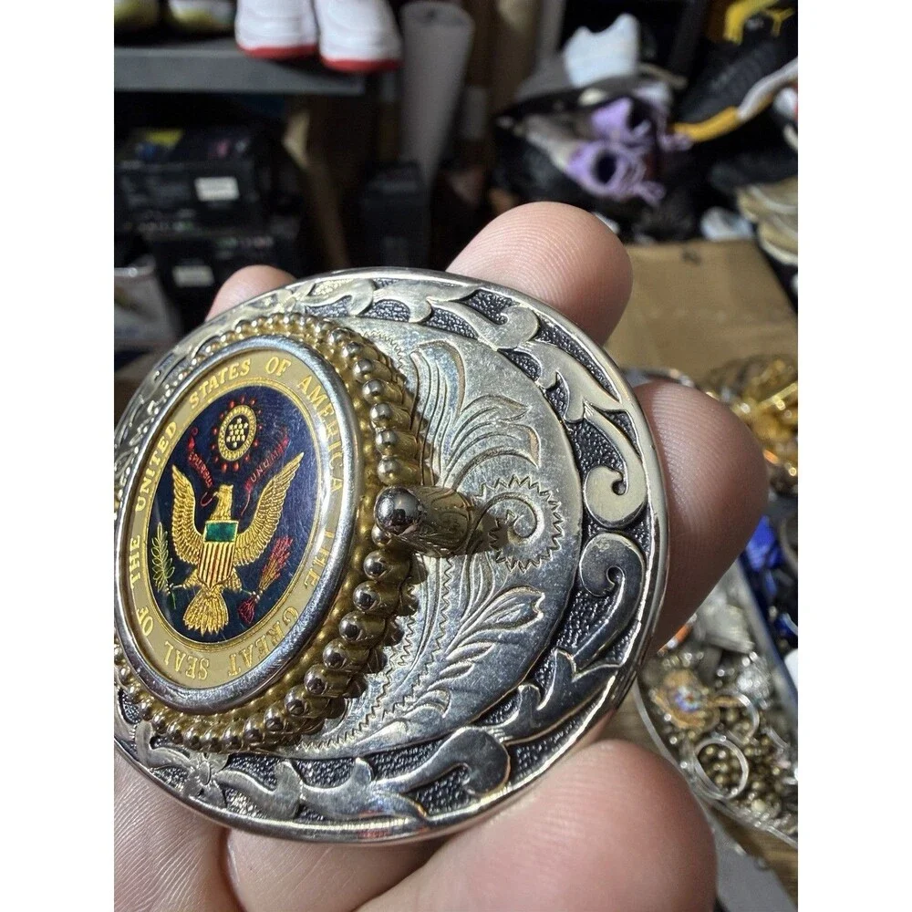 United States of America Seal Eagle Belt Buckle Stunning